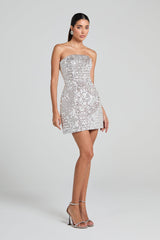 Lucia Silver Dress