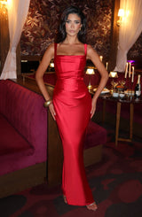 Calanthe Maxi Dress - Red